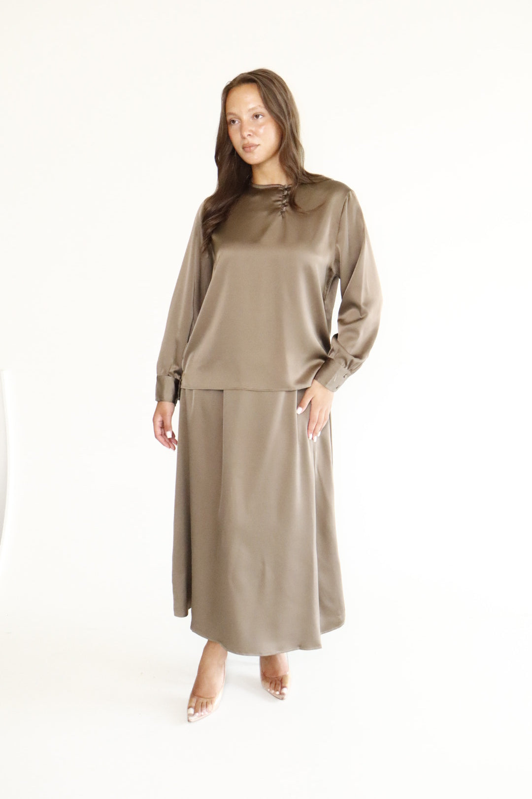 SATIN SET | TAUPE