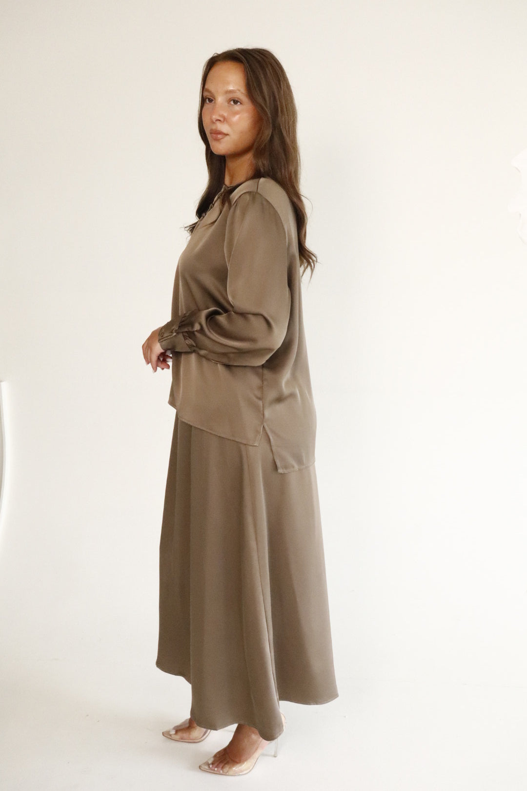 SATIN SET | TAUPE