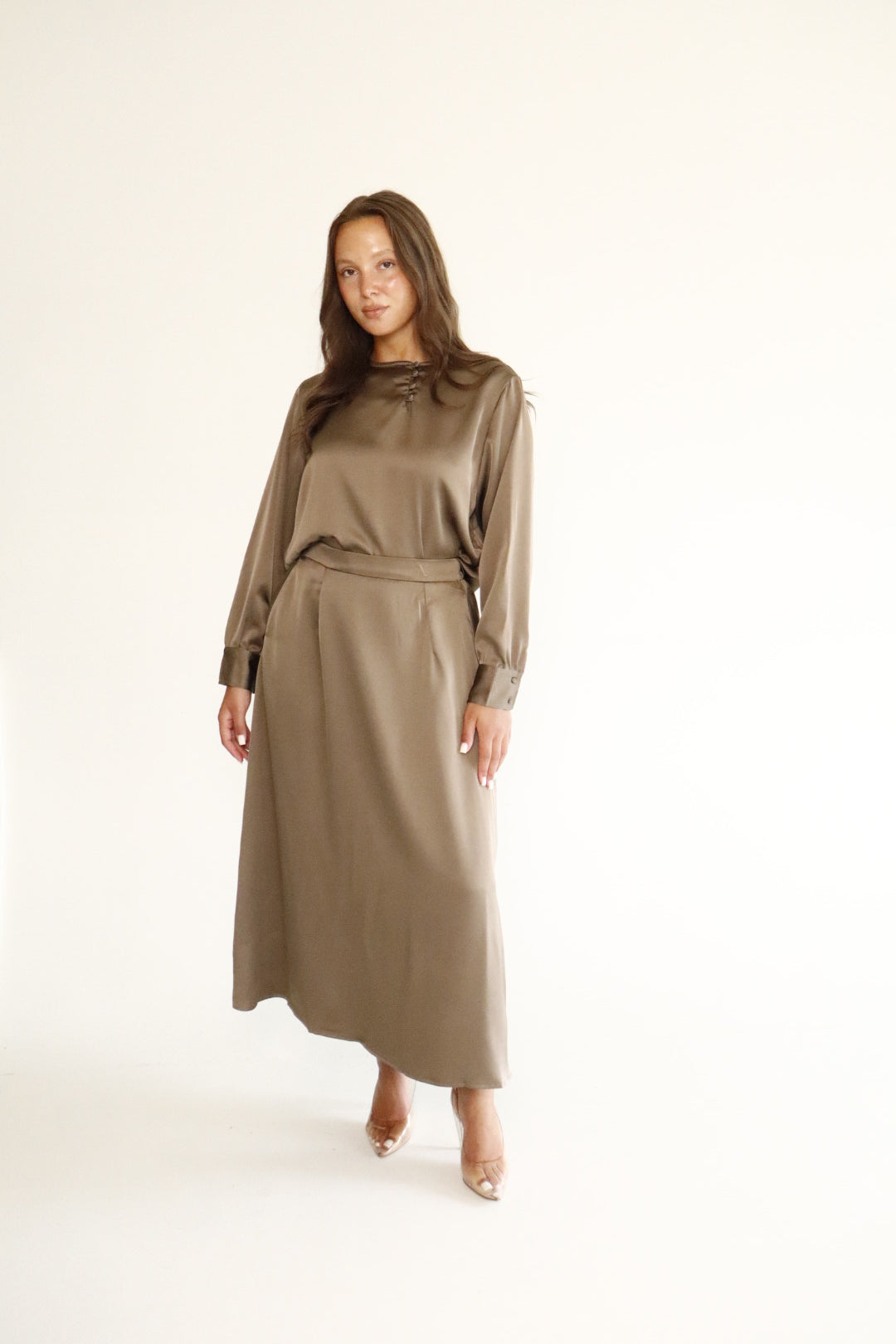SATIN SET | TAUPE